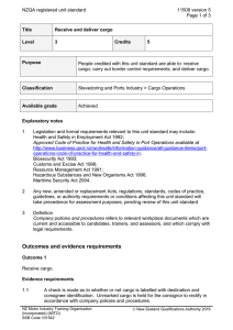 NZQA registered unit standard 11508 version 5  Page 1 of 3
