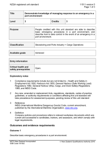 NZQA registered unit standard 11511 version 5  Page 1 of 3