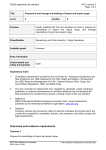 NZQA registered unit standard 11512 version 5  Page 1 of 3