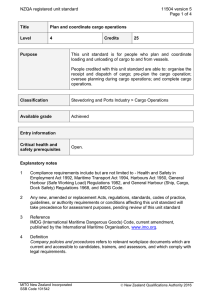 NZQA registered unit standard 11504 version 5  Page 1 of 4