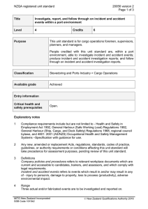 NZQA registered unit standard 20056 version 2  Page 1 of 3