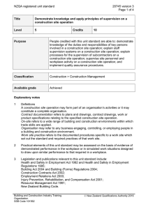 NZQA registered unit standard 20745 version 3  Page 1 of 4