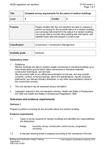 NZQA registered unit standard 27154 version 1  Page 1 of 3