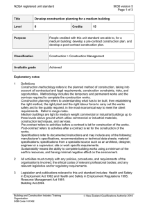 NZQA registered unit standard 9636 version 5  Page 1 of 3