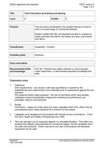 NZQA registered unit standard 13277 version 5  Page 1 of 3