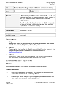 NZQA registered unit standard 13343 version 5  Page 1 of 3