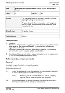 NZQA registered unit standard 22034 version 4  Page 1 of 3