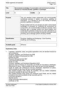 NZQA registered unit standard 27333 version 1  Page 1 of 3