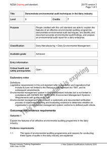 NZQA unit standard 20175 version 3