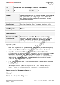 NZQA unit standard 20776 version 3