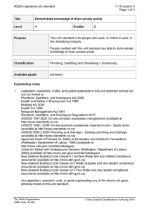 NZQA registered unit standard 1115 version 5  Page 1 of 3