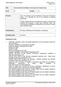 NZQA registered unit standard 27336 version 1  Page 1 of 3