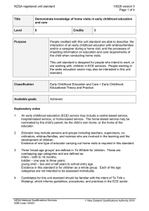 NZQA registered unit standard 10028 version 5  Page 1 of 4