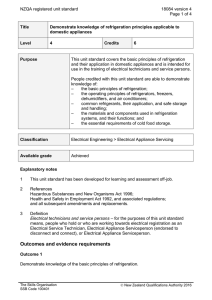 NZQA registered unit standard 18084 version 4  Page 1 of 4
