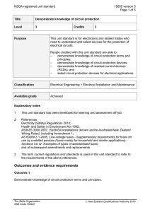 NZQA registered unit standard 15855 version 5  Page 1 of 5