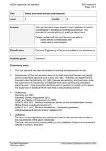NZQA registered unit standard 5931 version 6  Page 1 of 3