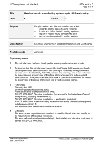 NZQA registered unit standard 10784 version 5  Page 1 of 4