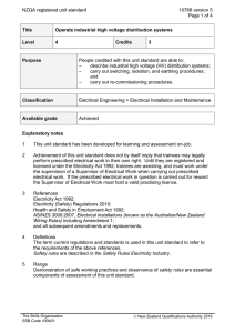 NZQA registered unit standard 10788 version 5  Page 1 of 4