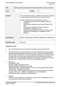 NZQA registered unit standard 15871 version 4  Page 1 of 4