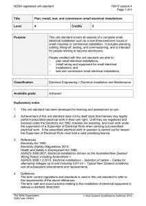 NZQA registered unit standard 16410 version 4  Page 1 of 4