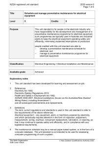 NZQA registered unit standard 2030 version 6  Page 1 of 4