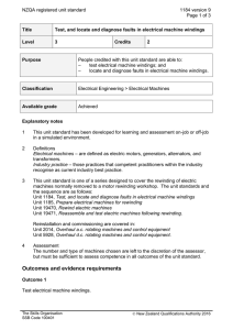 NZQA registered unit standard 1184 version 9  Page 1 of 3