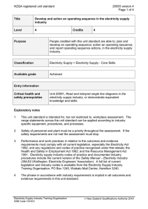 NZQA registered unit standard 20093 version 4  Page 1 of 4