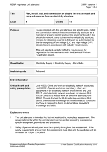 NZQA registered unit standard 28111 version 1  Page 1 of 4