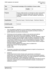NZQA registered unit standard 20073 version 3  Page 1 of 3