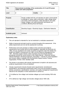 NZQA registered unit standard 20074 version 3  Page 1 of 4