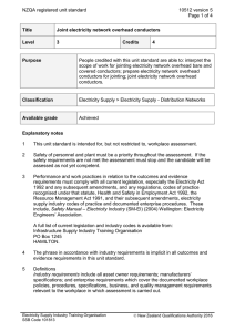 NZQA registered unit standard 10512 version 5  Page 1 of 4