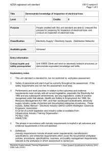 NZQA registered unit standard 10513 version 6  Page 1 of 3