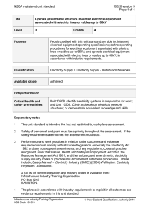 NZQA registered unit standard 10526 version 5  Page 1 of 4