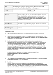 NZQA registered unit standard 10511 version 5  Page 1 of 3