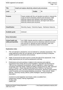 NZQA registered unit standard 10521 version 5  Page 1 of 4