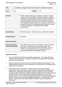 NZQA registered unit standard 10522 version 5  Page 1 of 5