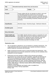 NZQA registered unit standard 10529 version 5  Page 1 of 4
