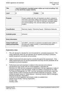 NZQA registered unit standard 10547 version 6  Page 1 of 4