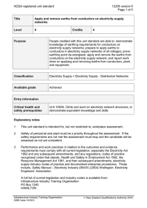 NZQA registered unit standard 12295 version 6  Page 1 of 5