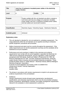 NZQA registered unit standard 20071 version 4  Page 1 of 4