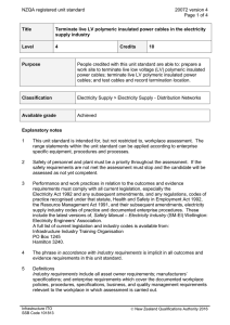 NZQA registered unit standard 20072 version 4  Page 1 of 4