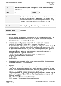 NZQA registered unit standard 28280 version 1  Page 1 of 4