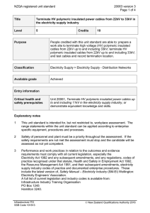 NZQA registered unit standard 20063 version 3  Page 1 of 4