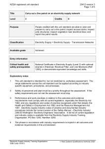 NZQA registered unit standard 20412 version 3  Page 1 of 6