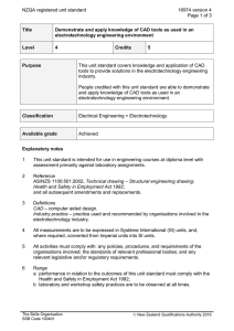 NZQA registered unit standard 16974 version 4  Page 1 of 3