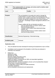 NZQA registered unit standard 4993 version 8  Page 1 of 5
