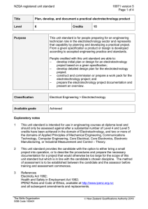 NZQA registered unit standard 16971 version 5  Page 1 of 4