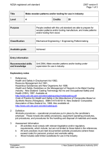 NZQA registered unit standard 2367 version 6  Page 1 of 3