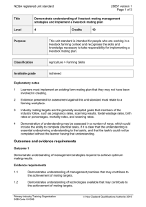 NZQA registered unit standard 28857 version 1  Page 1 of 3