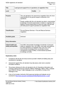 NZQA registered unit standard 3293 version 4  Page 1 of 4